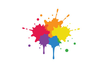 color paint splashes