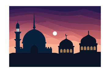 taj mahal vector illustration