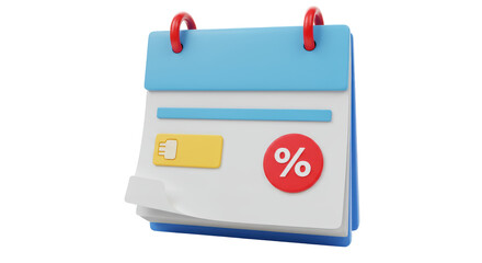 Isolated Calendar Percentage