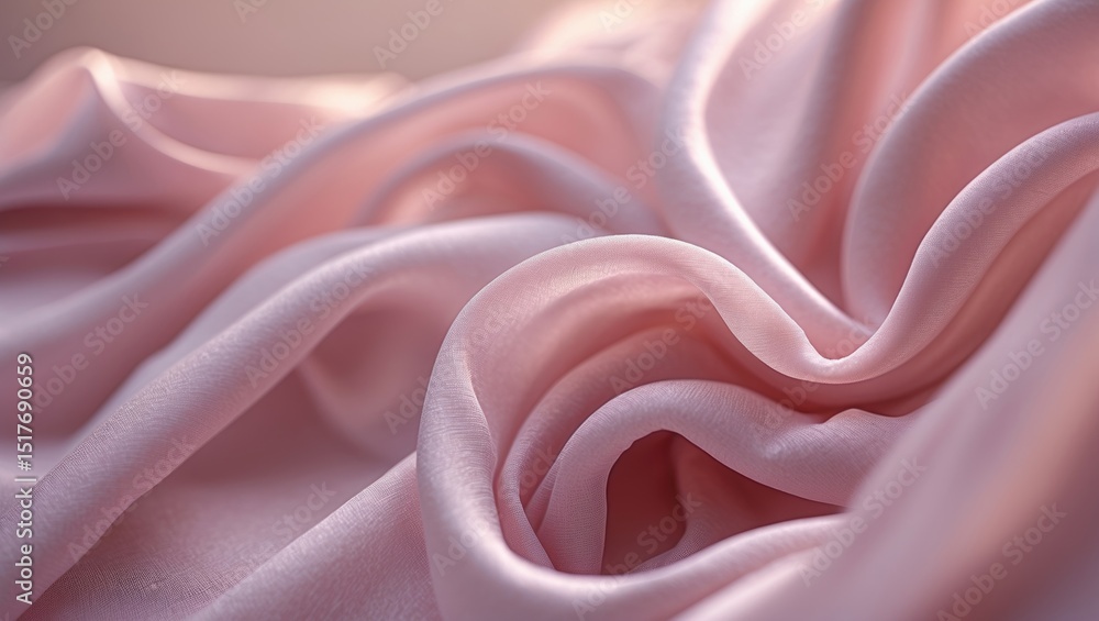 Aufkleber elegant soft pink fabric texture with gentle folds for background or design