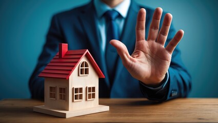 Fototapeta na wymiar House sale refused due to credit issues and building code violations