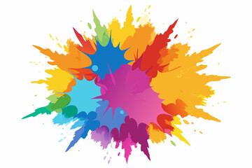 Fototapeta premium vibrant splash of colorful paint in modern abstract design