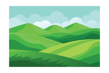 Obraz premium landscape with mountains and trees