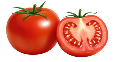 Isolated Tomatoes