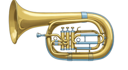 Isolated Euphonium