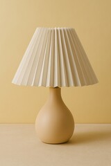 A stylish and elegant lamp with a pleated shade, offering soft ambient lighting