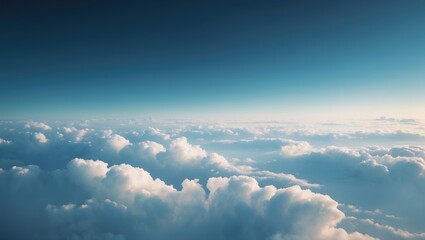 Obraz premium Low Earth Orbit - A view of white clouds, mountains, and the blue sky during Earth's orbital flight