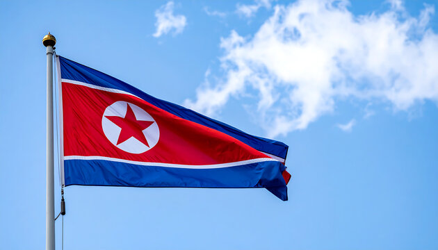 Stylized North Korean Flag Design