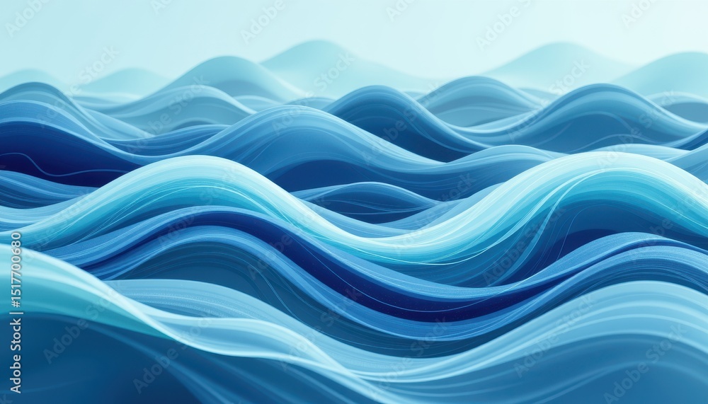 Poster abstract blue water waves background seamless pattern texture design for website or presentation