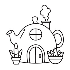 Black & White Designs, Victor Illustration, Line Art, Miniature Garden Bold & Easy Coloring Book, Miniature Garden Bold & Easy Coloring Book, Coloring Book, Coloring Pages, Printable Coloring Pages