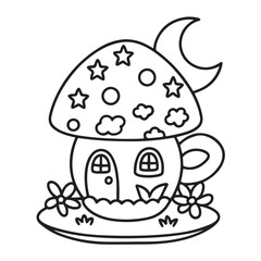 Black & White Designs, Victor Illustration, Line Art, Miniature Garden Bold & Easy Coloring Book, Miniature Garden Bold & Easy Coloring Book, Coloring Book, Coloring Pages, Printable Coloring Pages