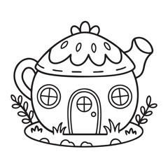 Black & White Designs, Victor Illustration, Line Art, Miniature Garden Bold & Easy Coloring Book, Miniature Garden Bold & Easy Coloring Book, Coloring Book, Coloring Pages, Printable Coloring Pages