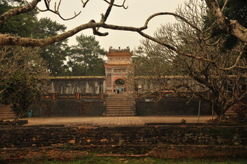 The royal tomb of emperor Tu Duc in Hue Vietnam.