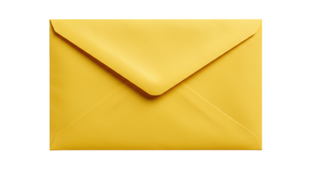 Isolated Yellow Envelope