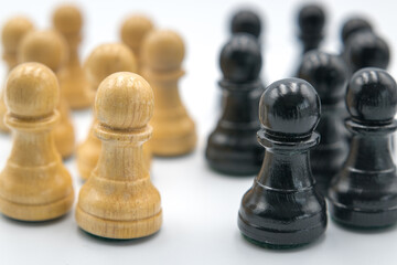 An even fight with an equal opponent.
