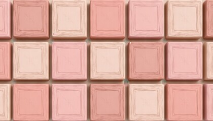 Fototapeta premium Pastel Pink Square Frames Background Texture Design for Wedding Invitations or Feminine Branding