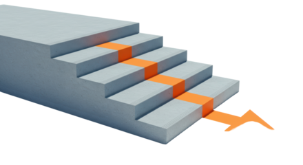 Isolated Staircase and Arrow