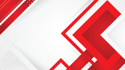 White and Red Minimalist Abstract Background