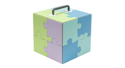 Isolated Puzzle Cube