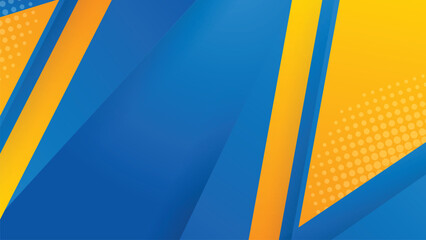 Yellow and Blue Minimalist Abstract Background