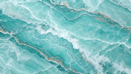 Obraz premium Luxurious Aquamarine Stone Background - Natural Marble Pattern