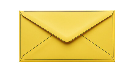 Isolated Yellow Envelope