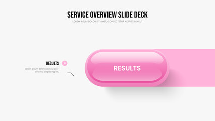 Business Innovation Frame Template Vector Illustration. Product Portfolio 1 Option Infographic Slide Layout. Company Launch One Step Diagram Presentation Design.