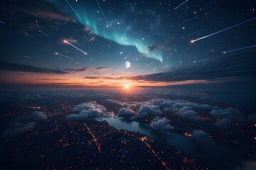 night sky with stars