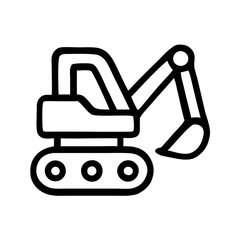 Fototapeta premium excavator icon