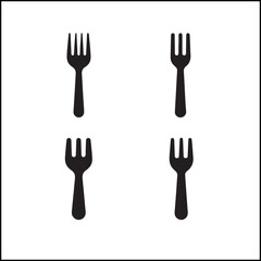 Forks Silhouettes Icon Set