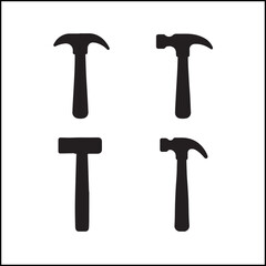 Hammers Silhouettes Icon Set