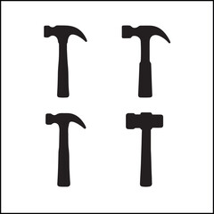 Hammers Silhouettes Icon Set
