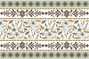 Seamless pattern floral elements.One line floral style.Delicate botanical sketch.Pattern for home textile.Elegant floral texture

