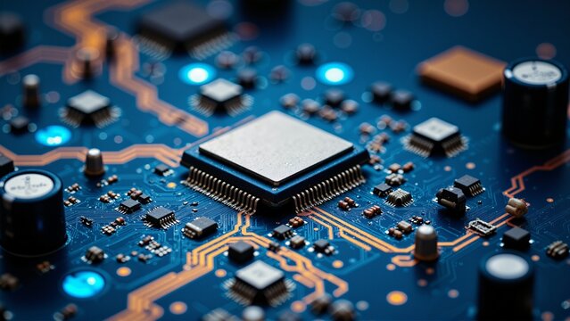 computer chip technology electronics processor cpu digital AI data PC - Powered by Adobe