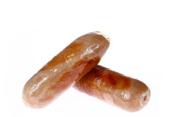 Sausages, isolated on a white background