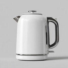 White electric kettle, modern design (2)