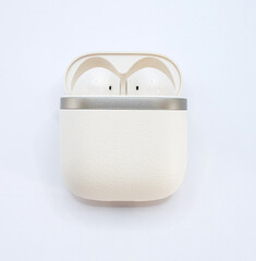 Wireless earbuds in stylish case, perfect for music lovers and on go use