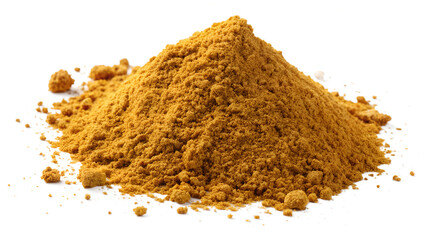 Jinger powder isolated on transparent background 