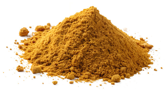Jinger powder isolated on transparent background 