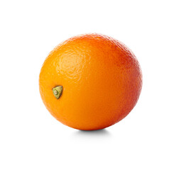 Whole tasty blood orange fruit on white background