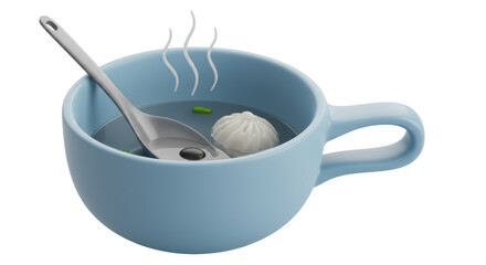 Isolated Soup Bowl