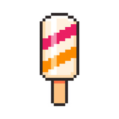 Pixel art Ice Cream Stick game asset design