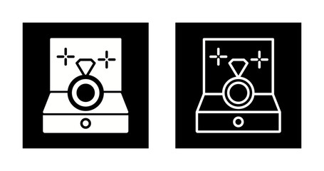 Romantic Jewelry Box Vector Icon