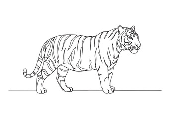 Detailed black and white line art illustration of a majestic Ind