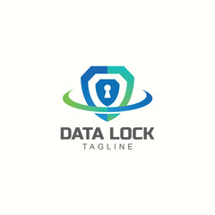 Security shield logo vector template