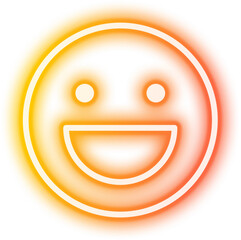 Neon Emoji Icon Sign
