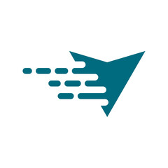 fast package delivery logo design