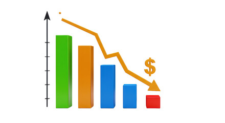 Isolated Descending Bar Chart