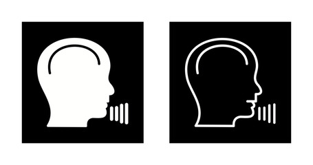 Speech Recognition Vector Icon