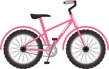 Fototapeta premium cartoon illustration of Bycicle isolated